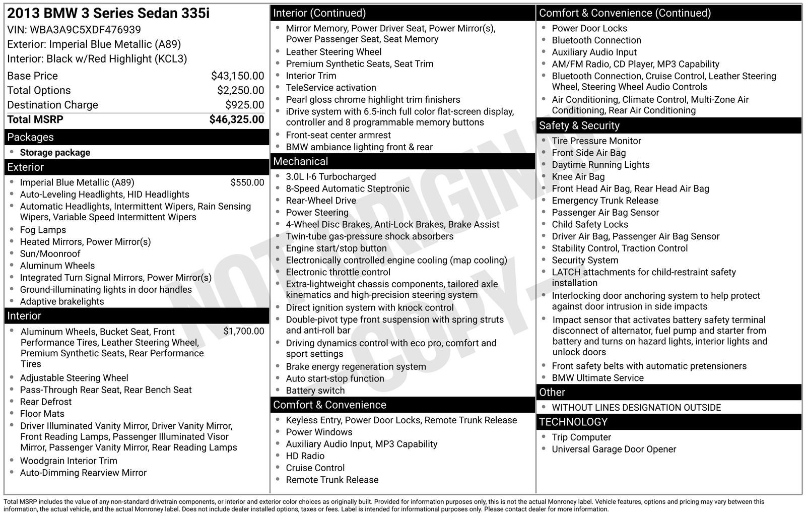 bmw 3 series 2013 WBA3A9C5XDF476939 image bmw 3 series 2013 WBA3A9C5XDF476939 image